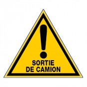 Panneau Danger Sortie de Camion – Sécurité Routière Optimale – Conforme Normes ISO et AFNOR