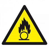 Panneau Danger Substances Comburantes – Prévention Incendie – Normes ISO