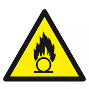 Panneau Danger Substances Comburantes – Prévention Incendie – Normes ISO