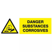 Panneau Danger Substances Corrosives – Sécurité Chimique – Haute Visibilité Panneau Danger Substances Corrosives – Sécurité Chimique – Haute Visibilité