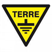 Panneau Danger Terre – Prévention Électrique – Haute Résistance