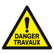Panneau Danger Travaux – Sécurisation des Chantiers – Haute Résistance
