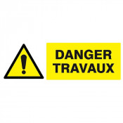Panneau Danger Travaux – Signalisation Chantier Obligatoire – Rigide ou Vinyle Durable