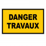 Panneau Danger Travaux – Signalisation Sécurité Chantier – Plastique Rigide Durable