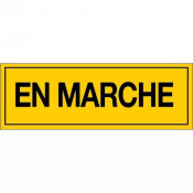 Panneau En Marche – Signalisation de Sécurité Machine – Plastique Rigide Durable