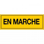 Panneau En Marche – Signalisation de Sécurité Machine – Plastique Rigide Durable