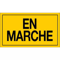 Panneau En Marche – Signalisation Fonctionnement Machine – Plastique Rigide Durable Panneau En Marche – Signalisation Fonctionnement Machine – Plastique Rigide Durable