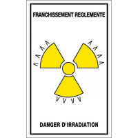 Panneau Franchissement Règlementé Danger d’Irradiation – Signalisation Zone Radioactive – Plastique Panneau Franchissement Règlementé Danger d’Irradiation – Signalisation Zone Radioactive – Plastique