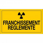 Panneau Franchissement Règlementé – Sécurité Optimale – Résistant et Conforme ISO