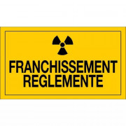 Panneau Franchissement Règlementé – Sécurité Optimale – Résistant et Conforme ISO