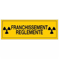 Panneau Franchissement Règlementé – Signalisation Accès Contrôlé – Plastique Rigide Durable Panneau Franchissement Règlementé – Signalisation Accès Contrôlé – Plastique Rigide Durable