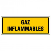 Panneau Gaz Inflammables – Signalisation Sécurité – Rigide & Anti-UV Durable