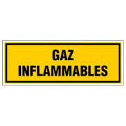 Panneau Gaz Inflammables – Signalisation Sécurité – Rigide & Anti-UV Durable