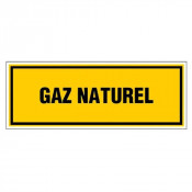 Panneau Gaz Naturel – Signalisation Sécurité – Rigide & Anti-UV Durable