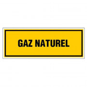 Panneau Gaz Naturel – Signalisation Sécurité – Rigide & Anti-UV Durable