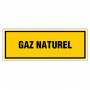 Panneau Gaz Naturel – Signalisation Sécurité – Rigide & Anti-UV Durable