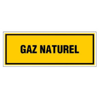 Panneau Gaz Naturel – Signalisation Sécurité – Rigide & Anti-UV Durable