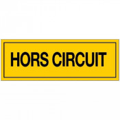 Panneau Hors Circuit – Signalisation Électrique Sécurité – Plastique Rigide Durable