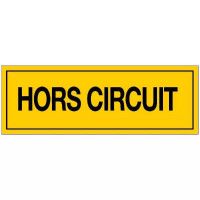 Panneau Hors Circuit – Signalisation Électrique Sécurité – Plastique Rigide Durable Panneau Hors Circuit – Signalisation Électrique Sécurité – Plastique Rigide Durable