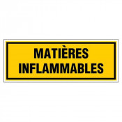 Panneau Matières Inflammables – Signalisation Sécurité – Rigide & Anti-UV Durable