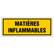 Panneau Matières Inflammables – Signalisation Sécurité – Rigide & Anti-UV Durable