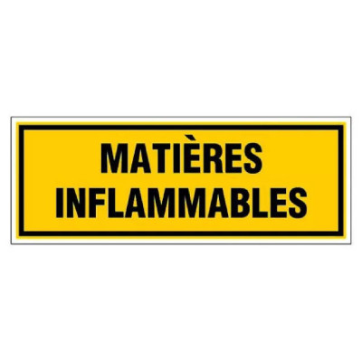 Panneau Matières Inflammables – Signalisation Sécurité – Rigide & Anti-UV Durable