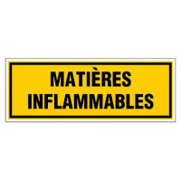 Panneau Matières Inflammables – Signalisation Sécurité – Rigide & Anti-UV Durable