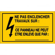 Panneau Ne Pas Enclencher Travaux Sur – Signalisation Maintenance Sécurité – Plastique Rigide Durabl