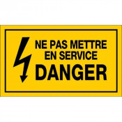 Panneau Ne Pas Mettre en Service Danger – Signalisation Sécurité Maintenance – Plastique Rigide Dura