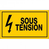 Panneau Sous Tension – Signalisation Danger Électrique – Plastique Rigide Résistant
