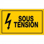 Panneau Sous Tension – Signalisation Danger Électrique – Plastique Rigide Résistant