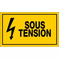 Panneau Sous Tension – Signalisation Danger Électrique – Plastique Rigide Résistant Panneau Sous Tension – Signalisation Danger Électrique – Plastique Rigide Résistant