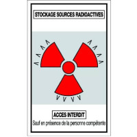 Panneau Stockage Sources Radioactives Accès Interdit – Signalisation Sécurité – Plastique Rigide Dur Panneau Stockage Sources Radioactives Accès Interdit – Signalisation Sécurité – Plastique Rigide Dur