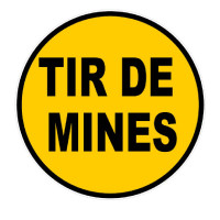 Panneau Tir de Mines – Signalisation de Danger Explosif – Plastique Rigide Résistant Panneau Tir de Mines – Signalisation de Danger Explosif – Plastique Rigide Résistant