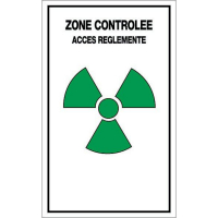 Panneau zone controlée accès réglementé Panneau zone controlée accès réglementé