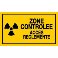 Panneau Zone Contrôlée Accès Réglementé – Signalisation Sécurité Industrielle – Plastique Rigide Dur Panneau Zone Contrôlée Accès Réglementé – Signalisation Sécurité Industrielle – Plastique Rigide Dur