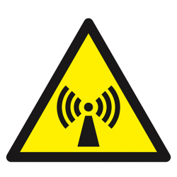 Signaux de danger  "Danger, radiations non ionisantes"