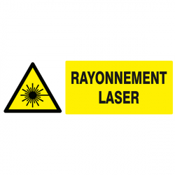 Signaux de danger  "Danger, rayonnement laser"