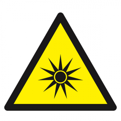 Signaux de danger  "Danger, rayonnement optique"