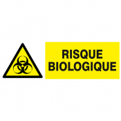 Signaux de danger  "Danger, risque biologique"