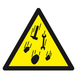 Signaux de danger  "Danger risque de chute de materiel "