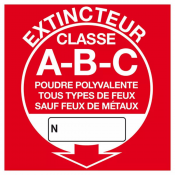 Extincteur Classe A-B-C – Équipement de Lutte contre l’Incendie – Conforme ISO 7010 et Ultra Résista