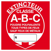 Extincteur Classe A-B-C – Équipement de Lutte contre l’Incendie – Conforme ISO 7010 et Ultra Résista