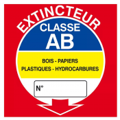 Extincteur Classe A-B – Équipement de Lutte contre l’Incendie – Conforme ISO 7010 et Ultra Résistant