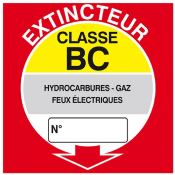 Extincteur Classe B-C – Équipement de Lutte contre l’Incendie – Conforme ISO 7010 et Durable