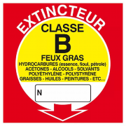 Extincteur Classe B – Équipement de Lutte contre l’Incendie – Conforme ISO 7010 et Résistant