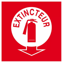 Extincteur – Signal de Lutte contre l’Incendie – Conforme ISO 7010 et Haute Résistance