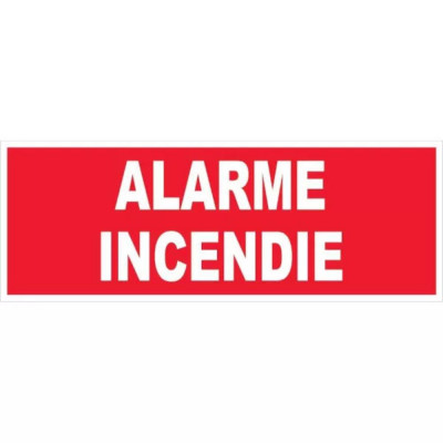 Panneau Alarme Incendie – Signalétique Sécurité – Résistant et Conforme Normes