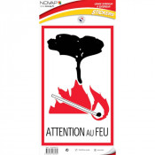 Panneau Attention au Feu – Signalétique de Sécurité ISO 7010