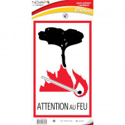 Panneau Attention au Feu – Signalétique de Sécurité ISO 7010